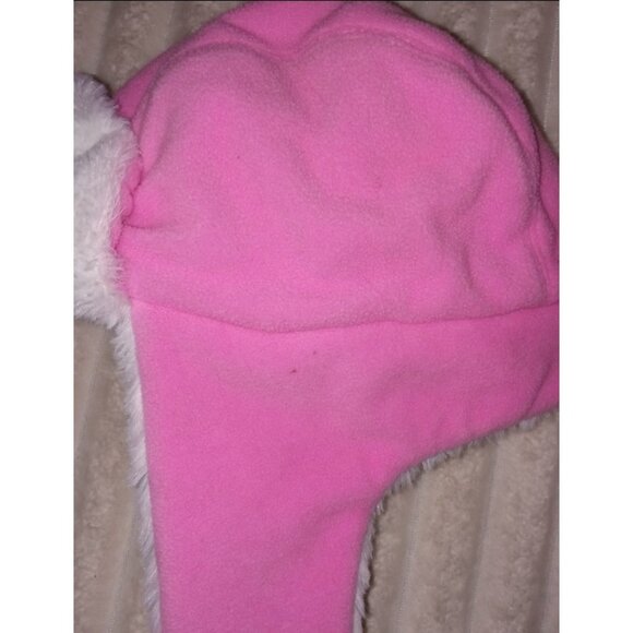 Carhartt Knit Trapper Hat for Infant Toddlers Pink Velcro Closure Winter Hat - Picture 5 of 6